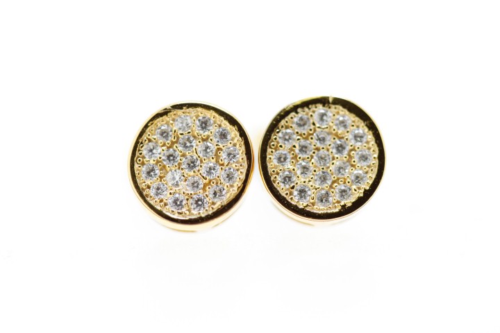 Silver 925 earring cz micro-setting