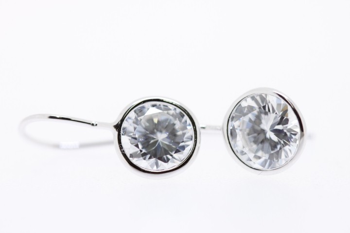 Pendiente plata cz 
