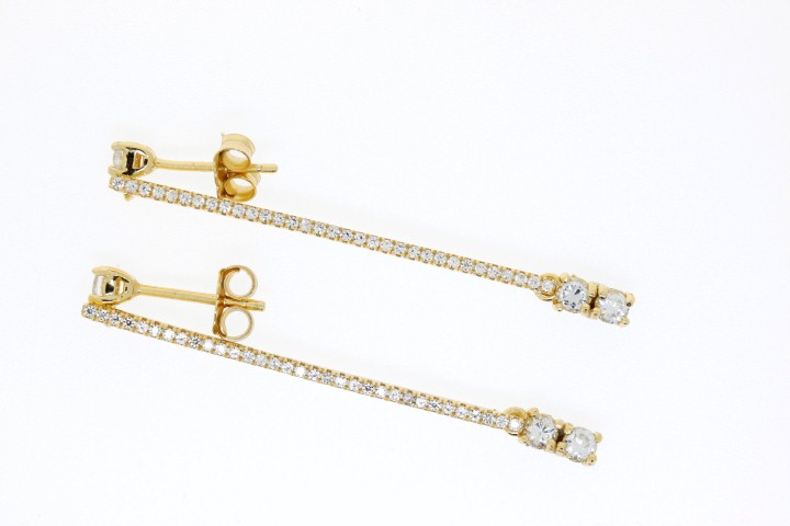 Earring silver 925 cz