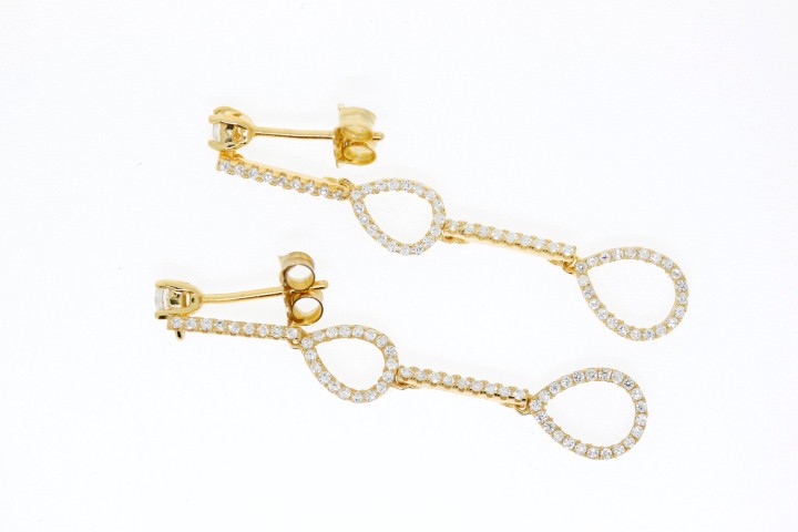 Earring silver 925 cz