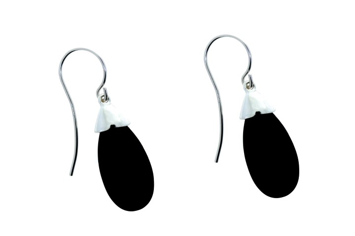 [064780000RON] Pendente plata 925 con piedra  (Piedra semipreciosa, Negro)