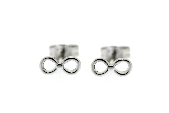 Silver 925 earring infinity