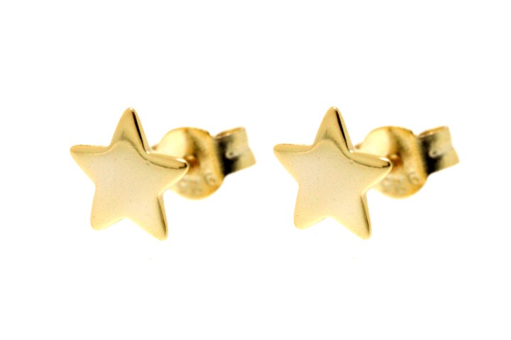 Pendiente plata 925 estrella presion