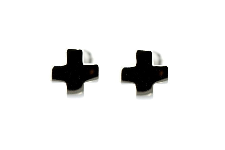 Pendiente plata 925 cruz 
