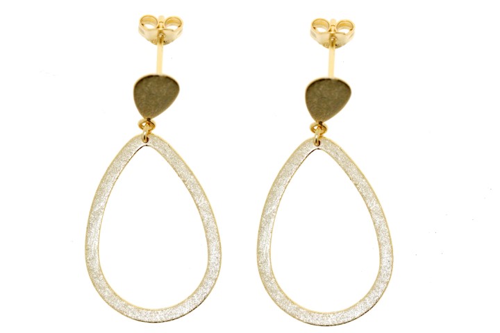 Pendiente plata 925 gota 