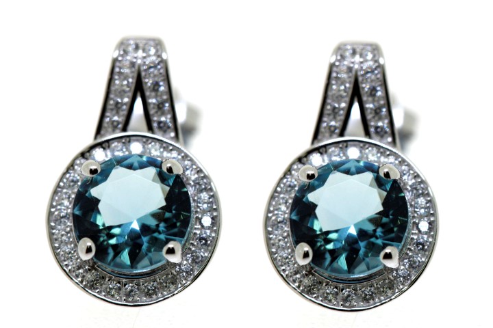 Silver 925 microsetting earring cz