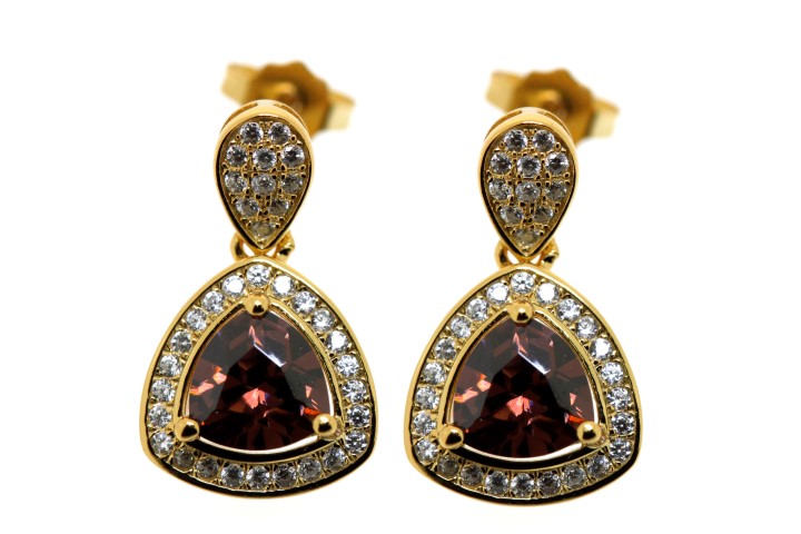 Silver 925 microsetting earring cz