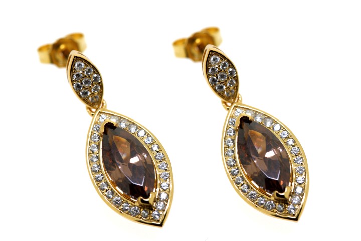 Silver 925 microsetting earring cz