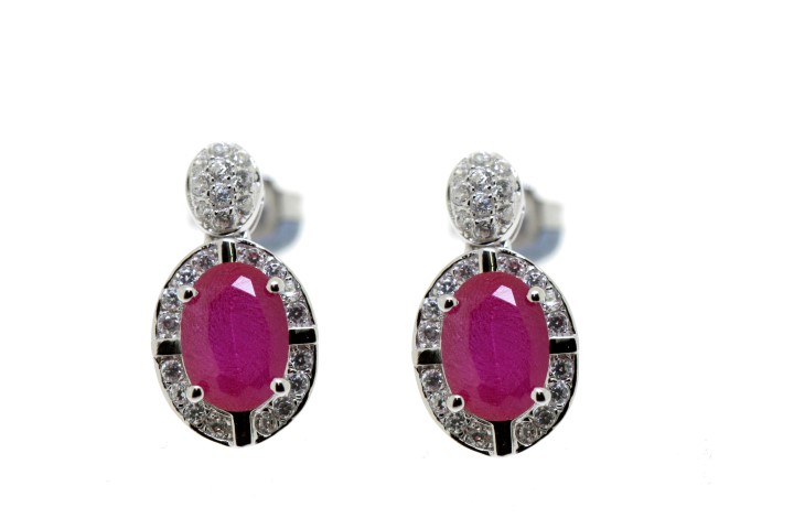 Silver 925 microsetting earring cz