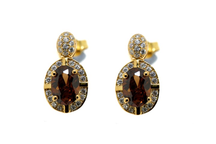 Silver 925 microsetting earring cz