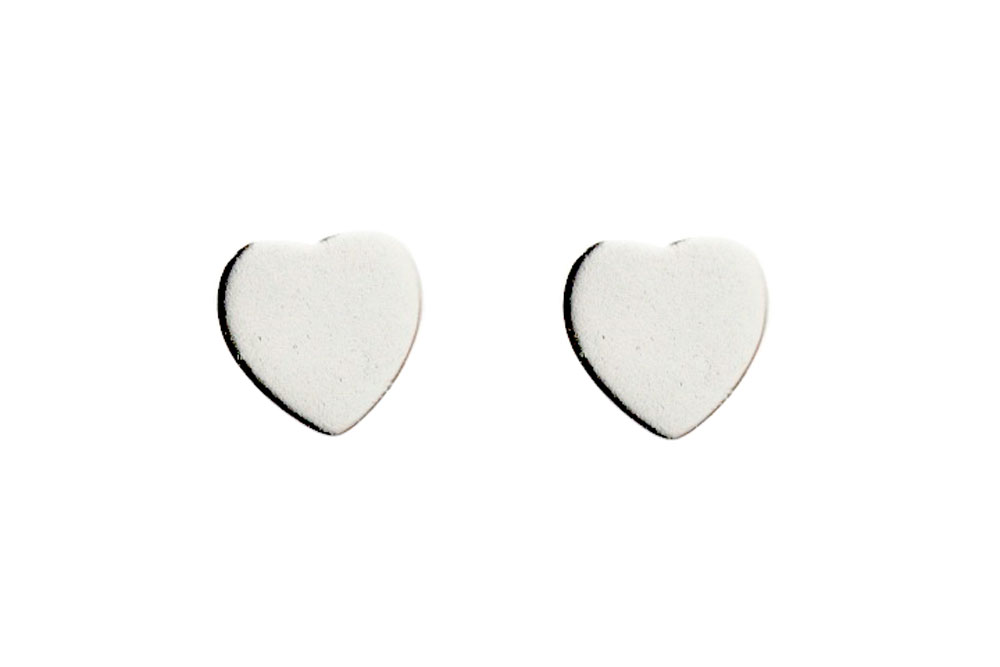 Silver 925 earring heart