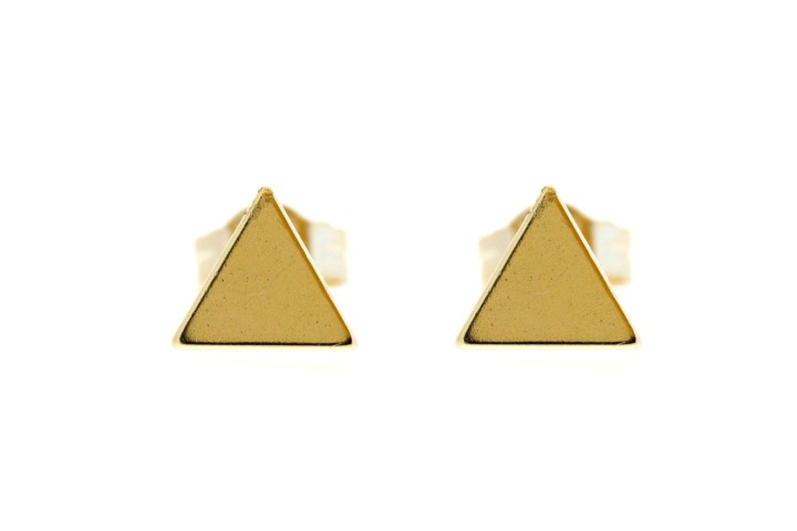 Pendiente plata 925 triangulo 
