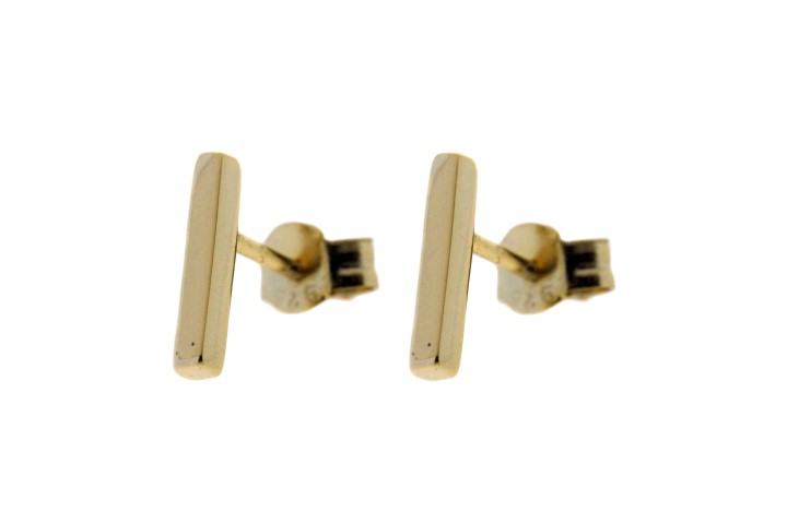 Pendiente plata 925 barra 