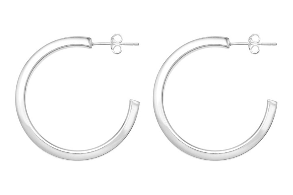Silver 925 hoop earring
