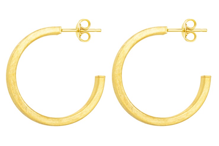 Pendiente aro plata 925 t. rectangular 4x2 presion 