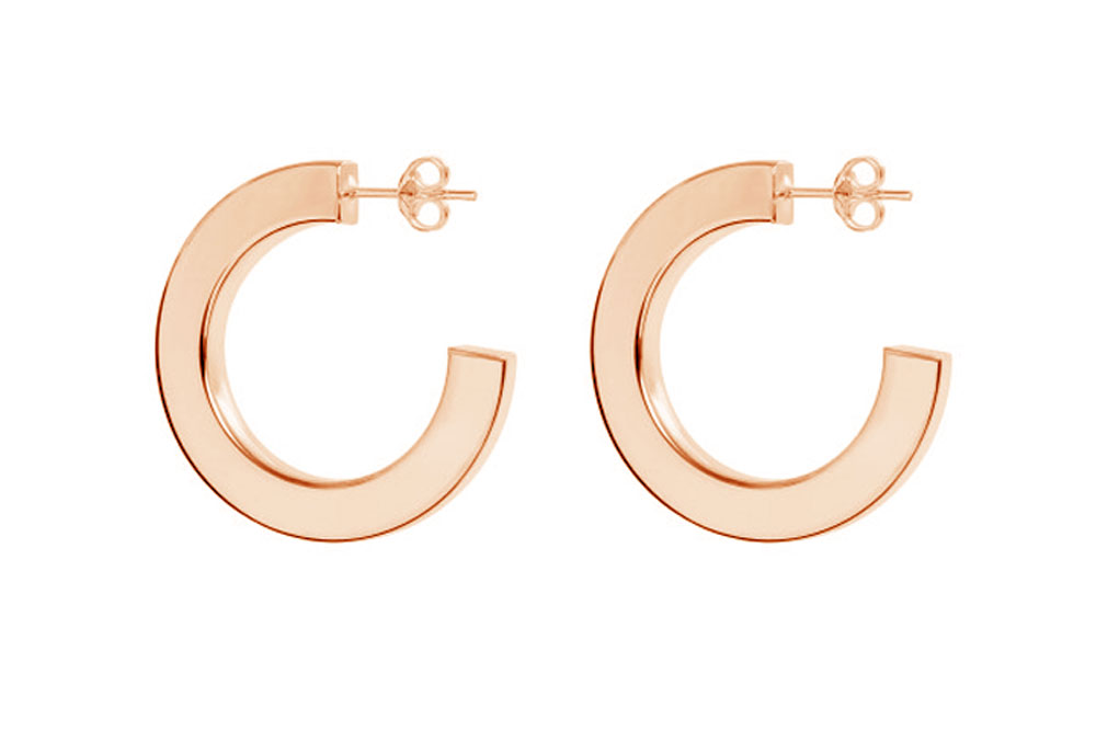 Silver 925 hoop earring