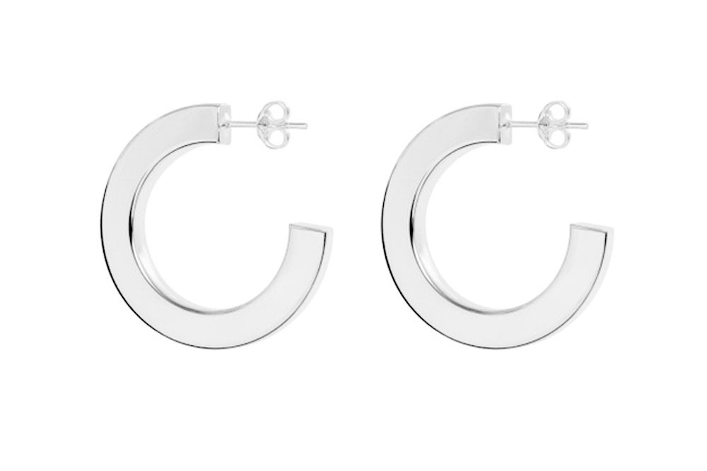 Silver 925 hoop earring