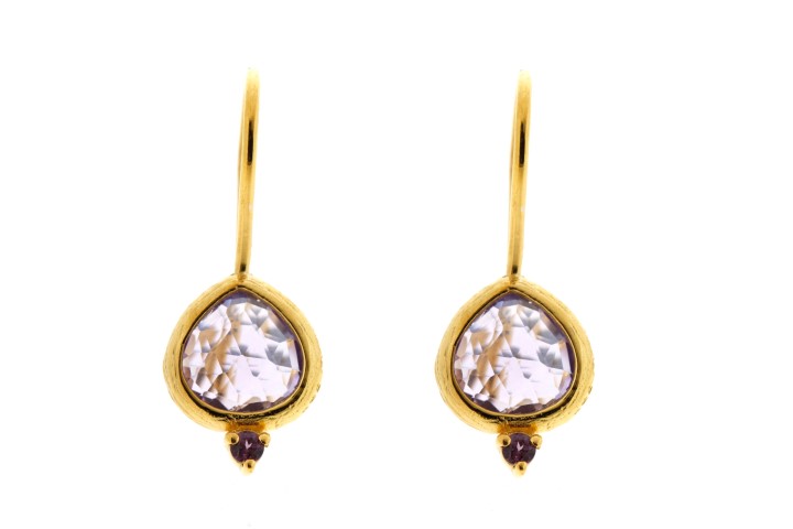 Silver 925 earring semi precious stone