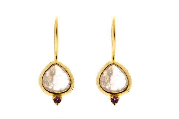 Silver 925 earring semi precious stone