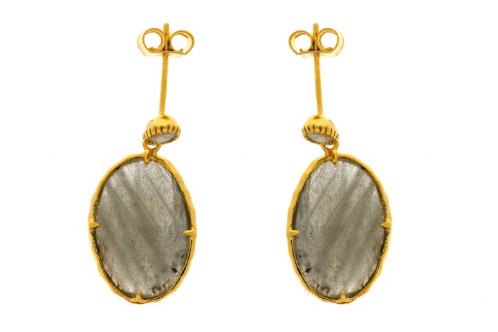 Pendiente plata 925 piedras semipreciosas 