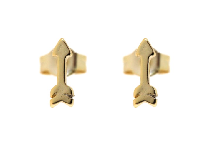 Silver 925 earring arrow