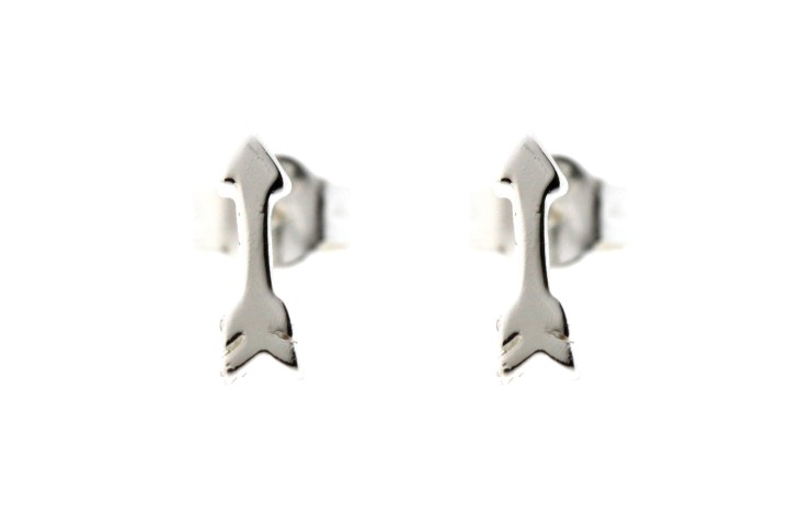Silver 925 earring arrow