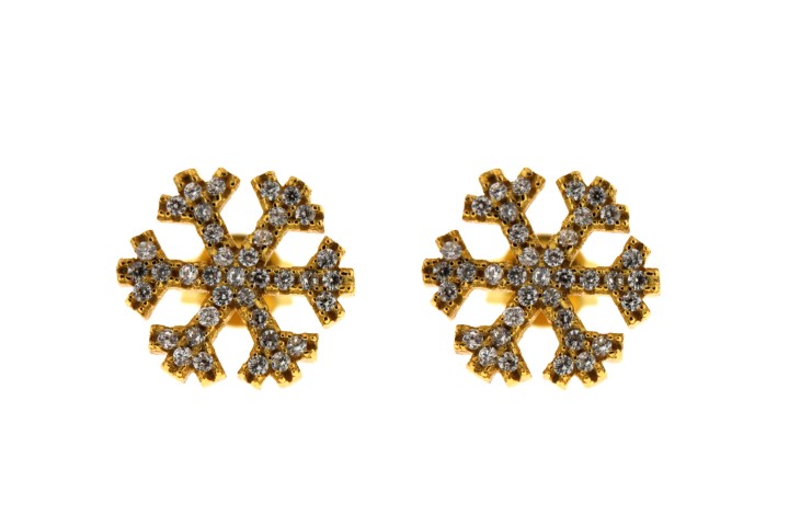 Silver 925 frost cz earring