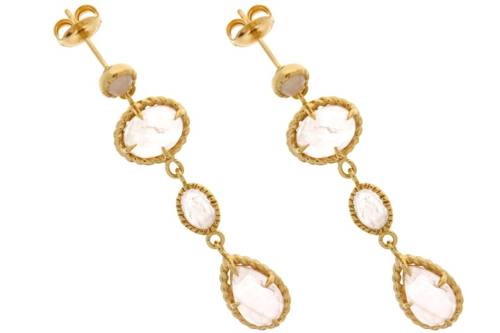 Silver 925 earring semi precious stone