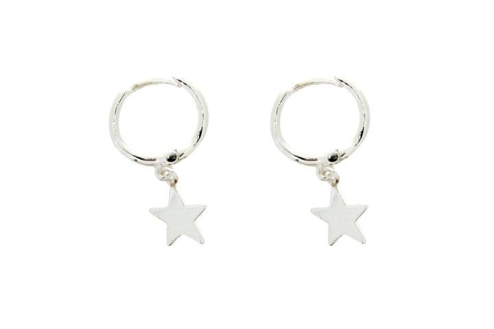 Silver 925 star earring
