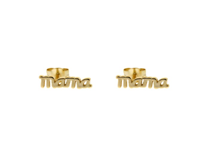 Pendiente plata 925 mama presion 