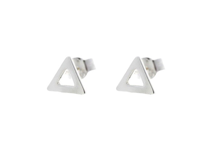 Silver 925 triangle earring