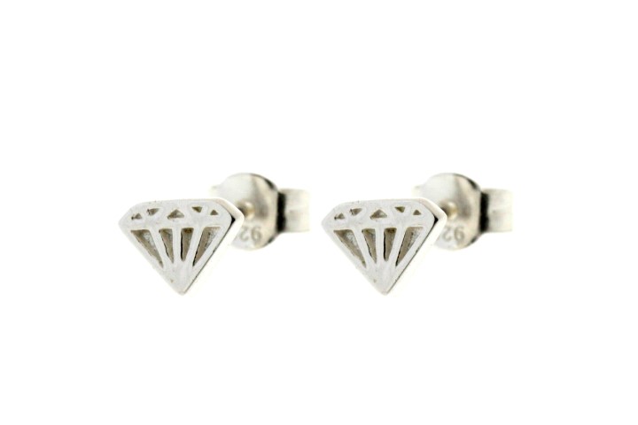 [0869500000PL] Silver 925 earring diamond (Sterling silver)
