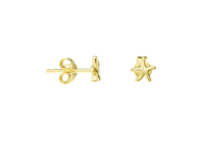 Sterling silver starfish earring