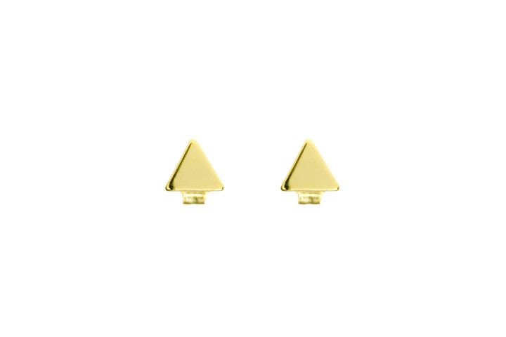 Silver 925 triangle earring