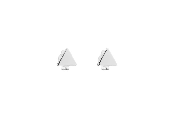 Silver 925 triangle earring