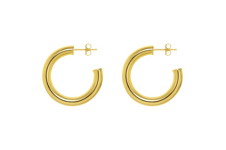 Pendiente aro plata 925 presion 5mm