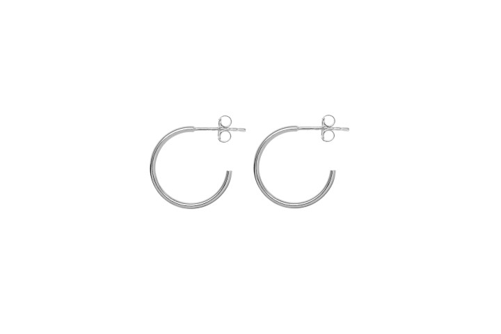 Earring hoop silver 925