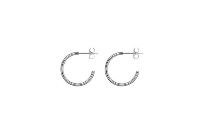 Earring hoop silver 925