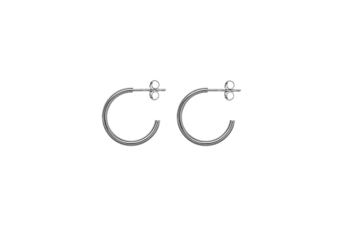 Earring hoop silver 925