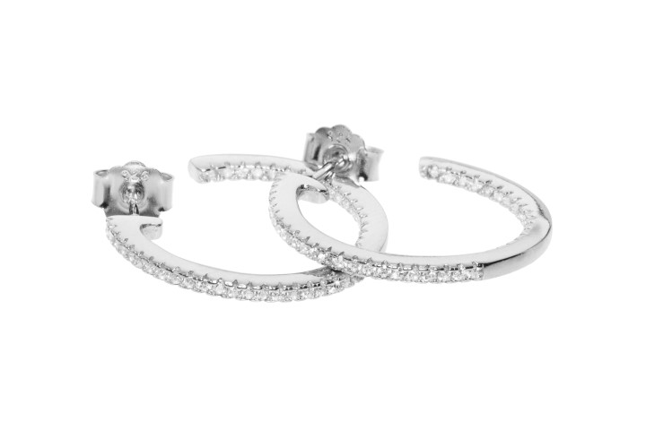 Pendiente plata 925 1 linea cz int-ext presion 