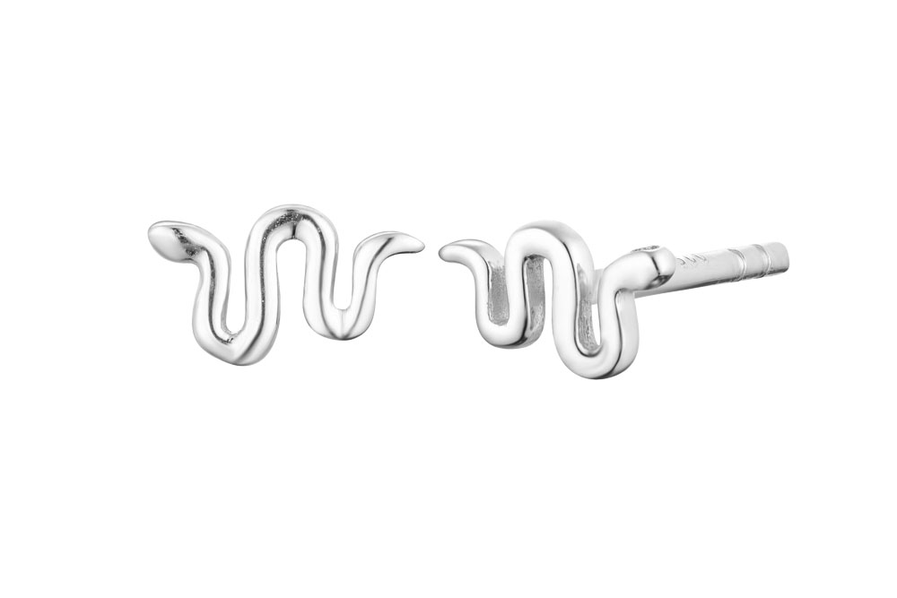 Pendiente plata 925 mini serpiente