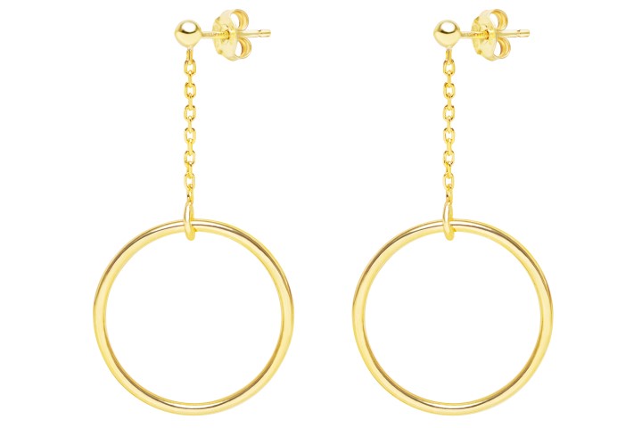 Pendiente plata 925 circulo22mm 