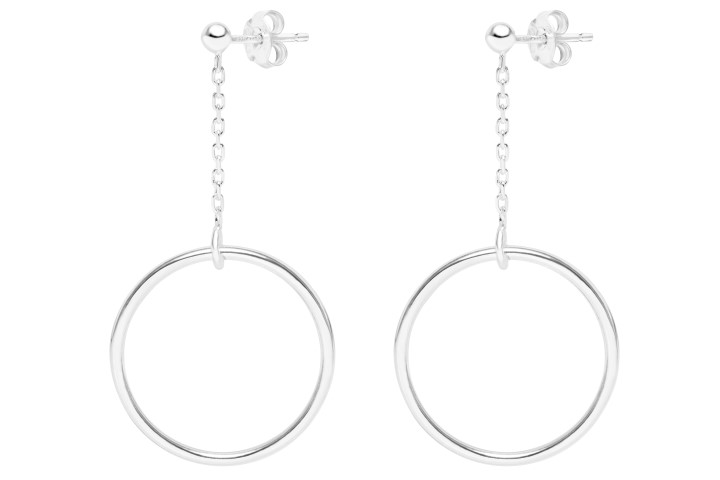 Pendiente plata 925 circulo22mm 