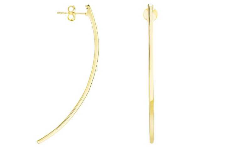 Penidente plata 925 barra curvada