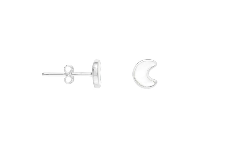Silver 925 moon earring