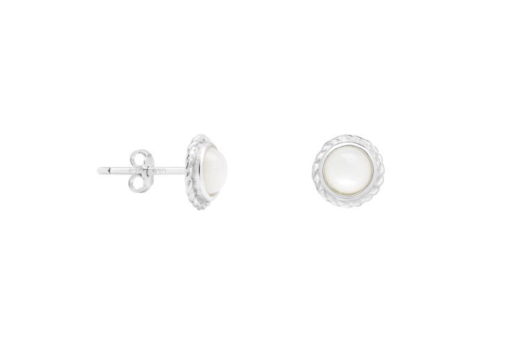 Silver 925 round earring