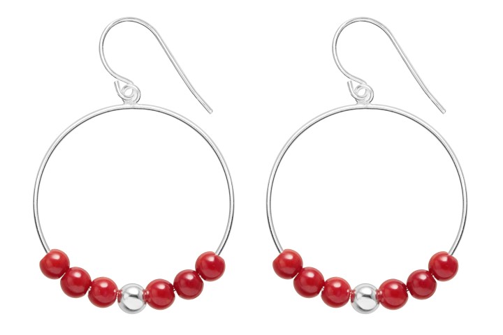 Pendiente plata 925 gancho hippie 