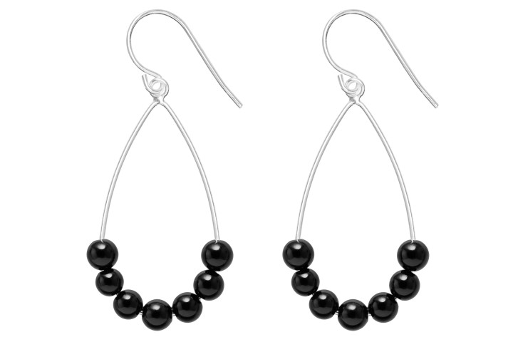 Pendiente plata 925 gancho hippie 