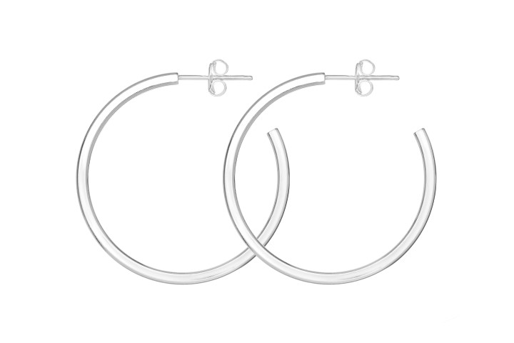 Silver 925 hoop earring