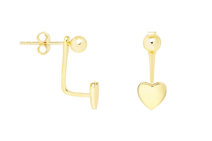 Pendiente plata 925 corazon 